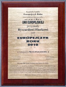 Ryszard Florek Europejczykiem roku.