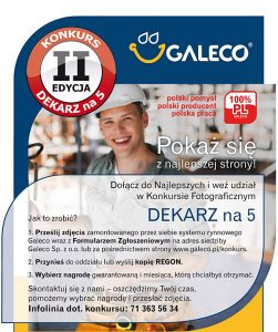 Wystartowała II edycja konkursu „Dekarz na 5”- Pokaż się z najlepszej strony!