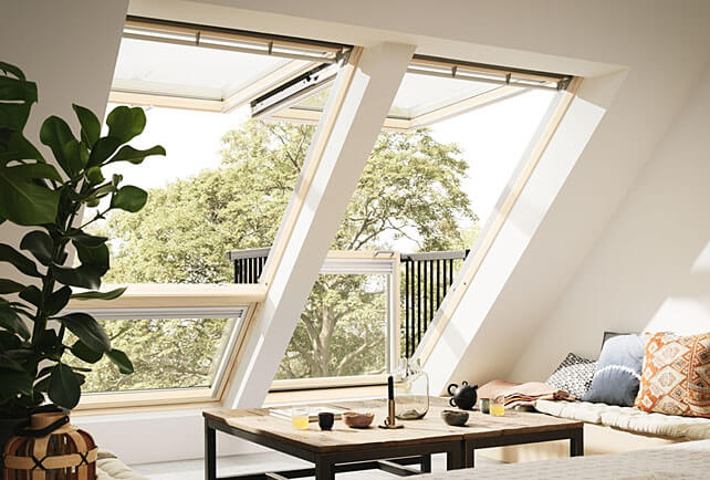 Okno dachowe balkonowe Velux GDL