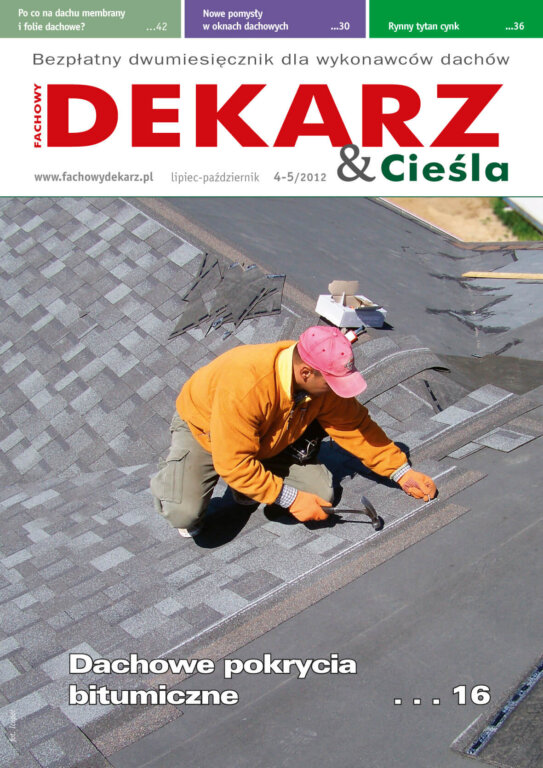 Fachowy Dekarz & Cieśla 2012-4,5 okładka