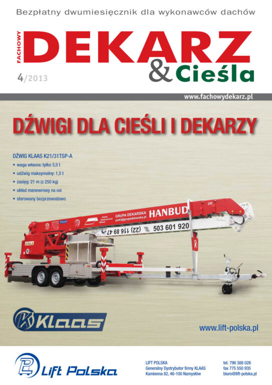 Fachowy Dekarz & Cieśla 2013-4 okładka