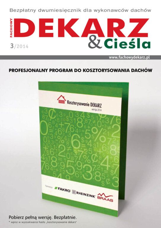 Fachowy Dekarz & Cieśla 2014-3 okładka