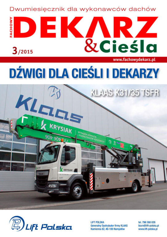 Fachowy Dekarz & Cieśla 3-2015 okładka