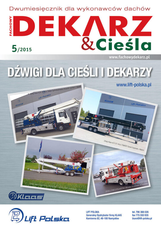 Fachowy Dekarz & Cieśla 5-2015 okładka