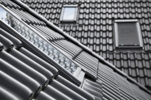 Połać dachu z oknami dachowymi Velux