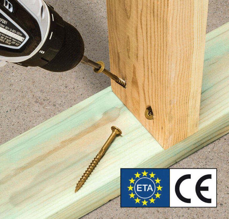 Fot. 1. Wkręty ciesielskie objęte Europejską Oceną Techniczną (ETA).