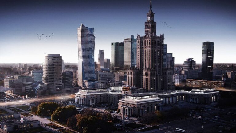 Nagroda główna, praca numer 000005, autorzy: Elżbieta Szymańska i Michał Dołbniak z Politechniki Warszawskiej, Wydział Architektury, rok VI