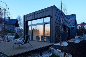 Jednoosobowy dom zaprojektowany przez biuro Architekt Lemański w Krakowie