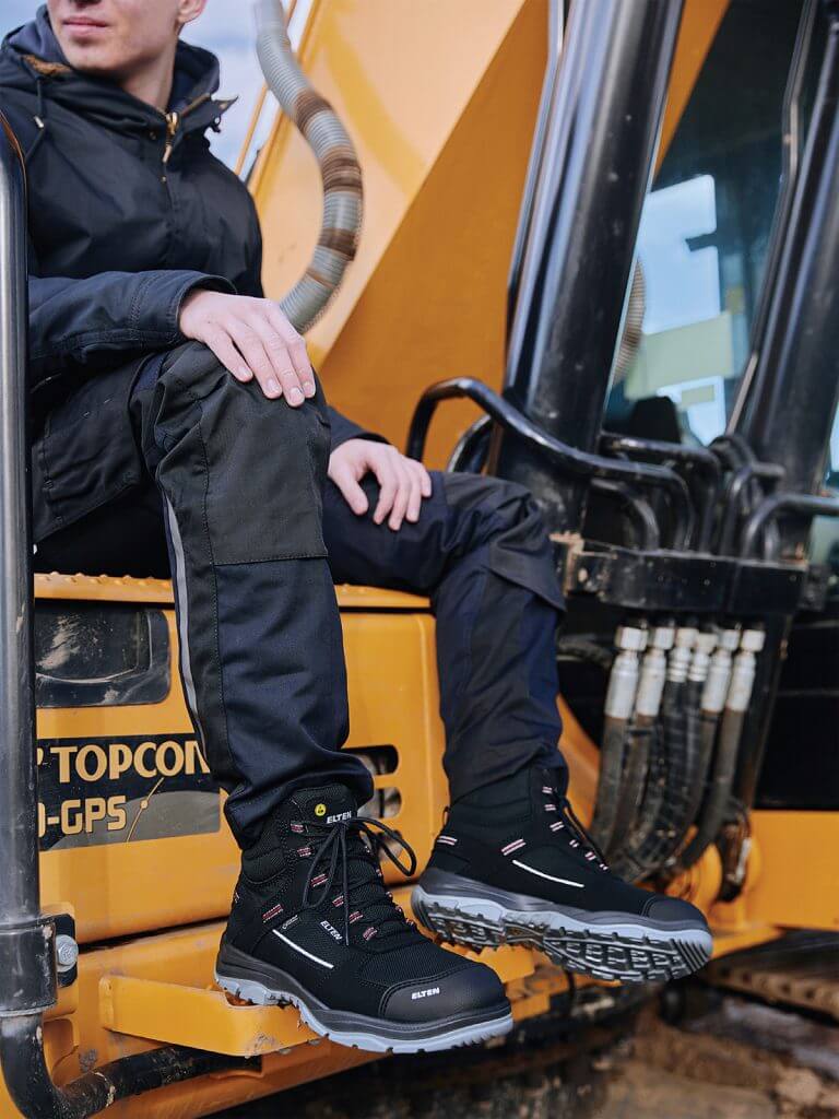 Dzięki cholewce z materiału Cordura model ‘Matthew Pro GTX’ jest odporny na trudne warunki pracy i warunki atmosferyczne. (zdjęcie © ELTEN GmbH)