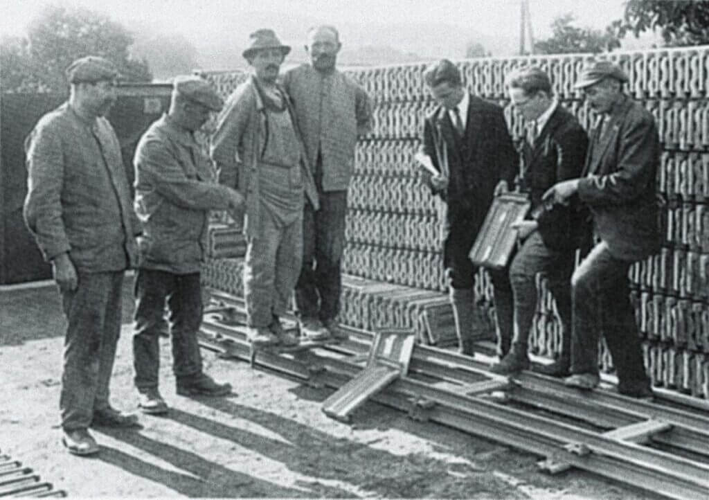 Prezentacja nowej dachówki w zakładzie CREATON w Dorfen - 1935 rok