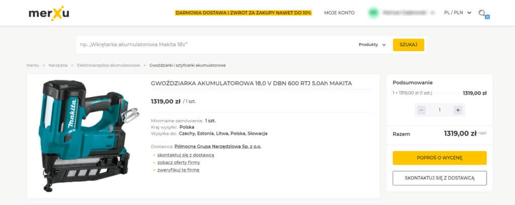 Gwoździarka udarowa - merXu