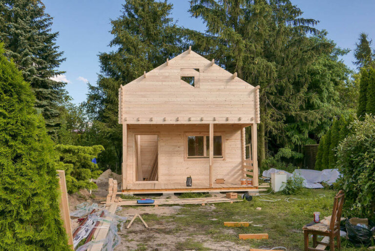 domek letniskowy drewniany