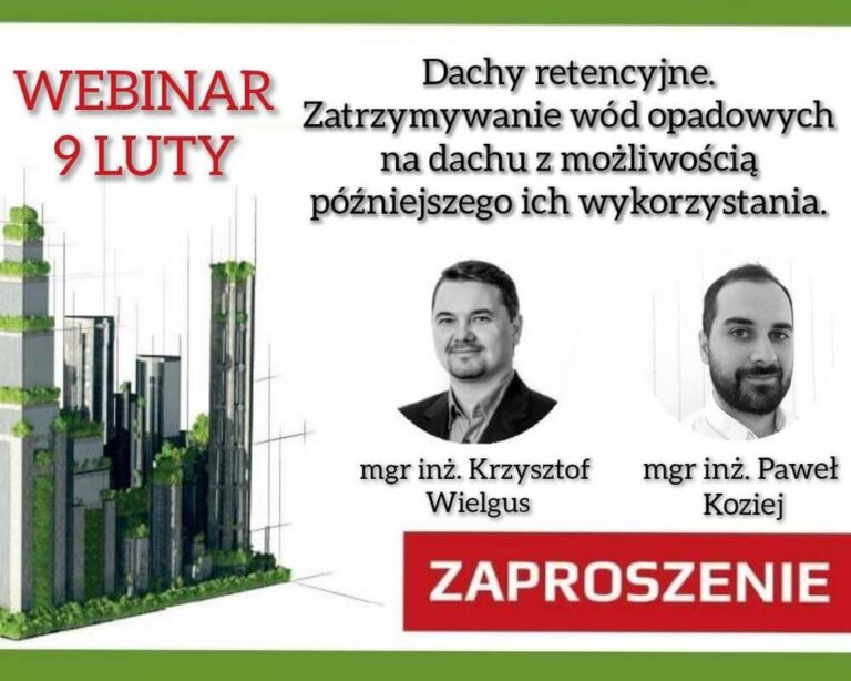DACHY RETENCYJNE. ZATRZYMYWANIE WÓD OPADOWYCH NA DACHU Z MOŻLIWOŚCIĄ PÓŹNIEJSZEGO ICH WYKORZYSTANIA
