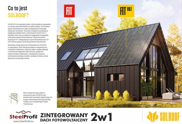 dach solarny fotowoltaiczny 2w1 solroof panele fitvolt