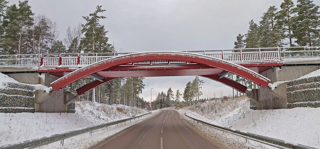Fot. 4. Kładka pieszo-rowerowa, Karlstad (fot. E.I. Kotwica).