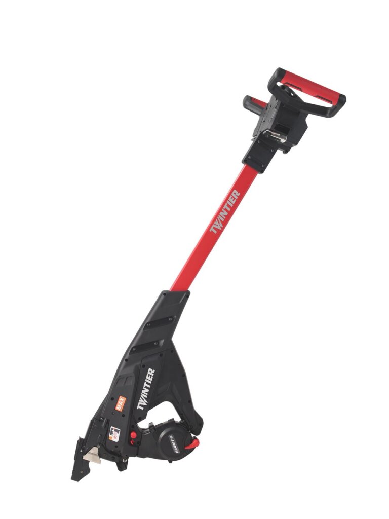 1. MAX Twintier RB401T-E - Akumulatorowa wiązarka do prac w pozycji wyprostowanej