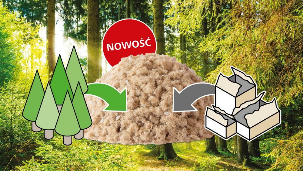 Możemy zastąpić materiały izolacyjne ze sztucznych tworzyw, surowcem naturalnym a także pochodzącym z recyklingu, który jest równie wartościowy i bezpieczny dla ludzi oraz środowiska naturalnego. STEICOtimberfloc