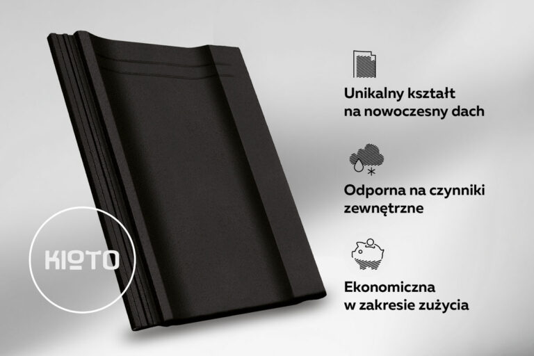 Dachówka cementowa KIOTO to świeże spojrzenie na kształtowanie powierzchni dachu