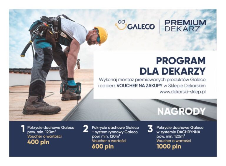 Dołącz do programu Galeco PREMIUM DEKARZ i zgarniaj nagrody
