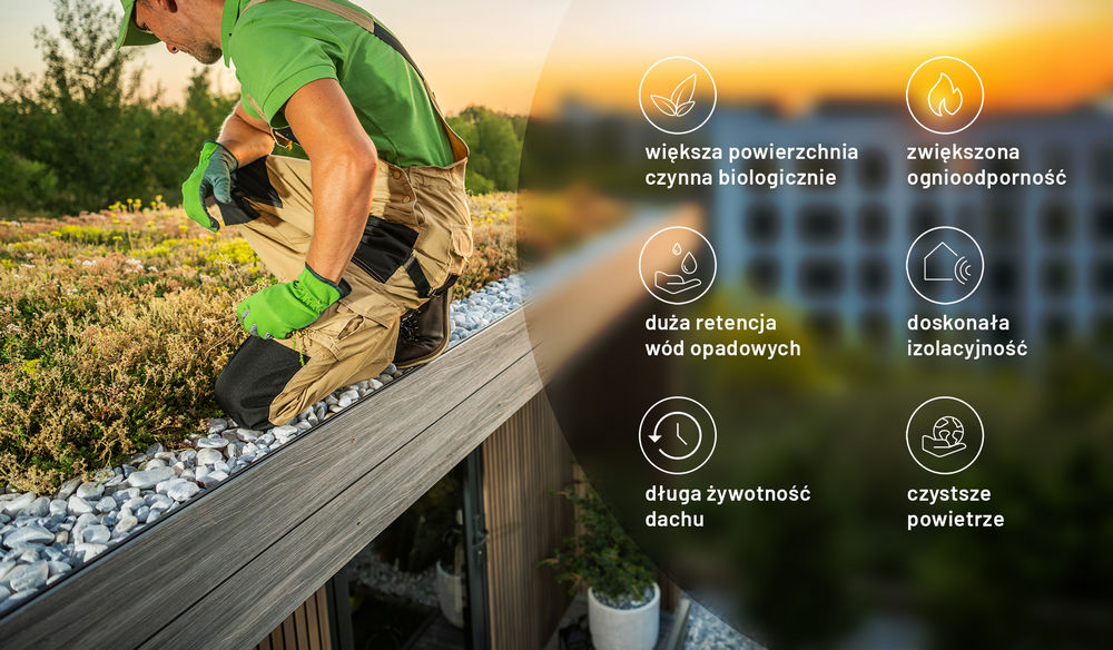 Dachy zielone swissporGREEN System