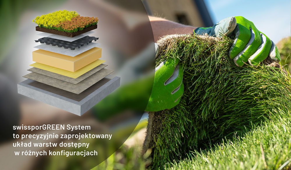 Dachy zielone swissporGREEN System