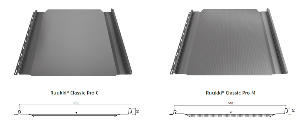 Panele Ruukki® Classic Pro