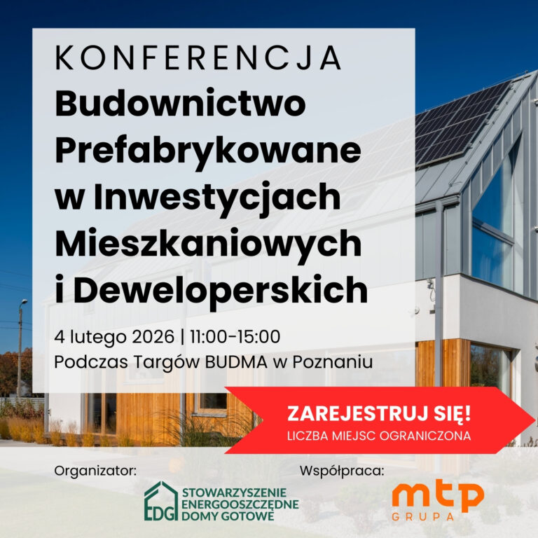 Konferencja: Budownictwo Prefabrykowane w Inwestycjach Mieszkaniowych i Deweloperskich