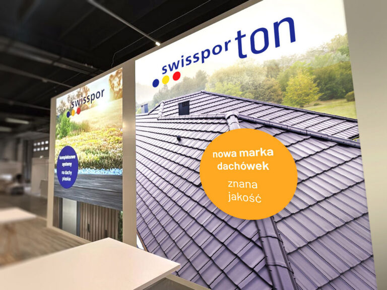swisspor Polska po raz pierwszy zaprezentuje na jednym stoisku ofertę dwóch marek – swissporTON oraz swisspor